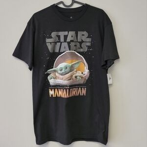 Star Wars Mandalorian The Child Grogu Baby yoda T-shirt Black M